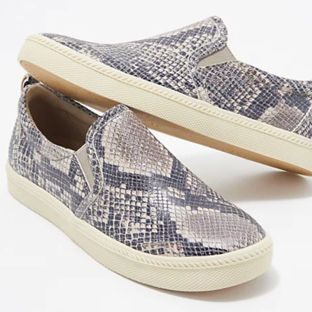 Leather Slip-On Sneakers